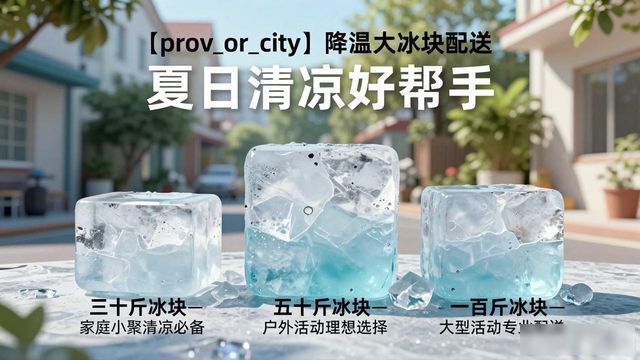 武汉降温大冰块配送_海鲜排档降温解决方案_高温天气大冰块配送